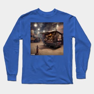 Steampunk Tokyo Ramen Cart Long Sleeve T-Shirt